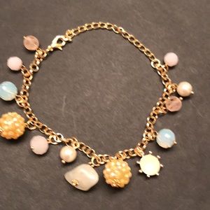 Beaded Pearl Ankle Bracelet